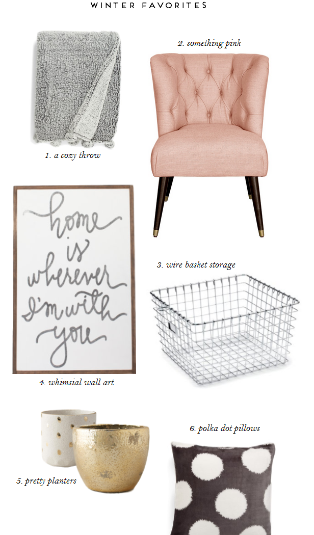 Winter Favorites for the Home