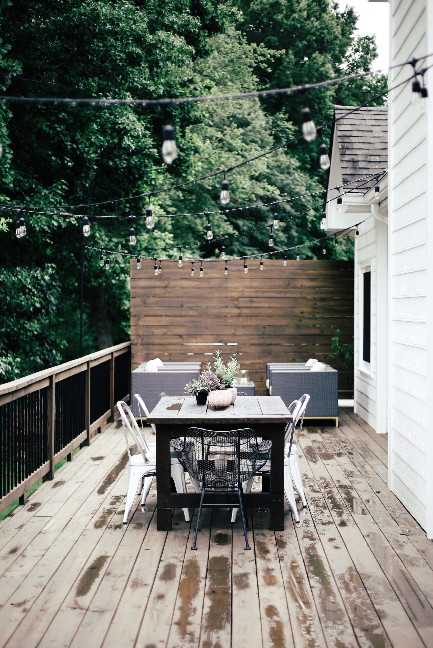 This Hack For Hanging Outdoor String Lights Will Make Your Summer